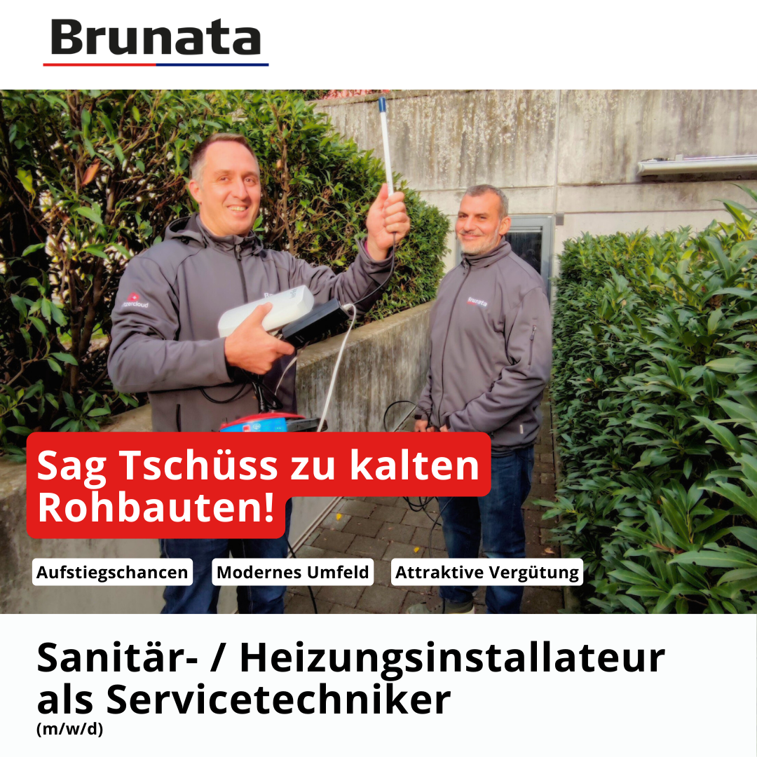 Brunata Facebook ad: Servicetechniker (m/w/d) in der Region Bern