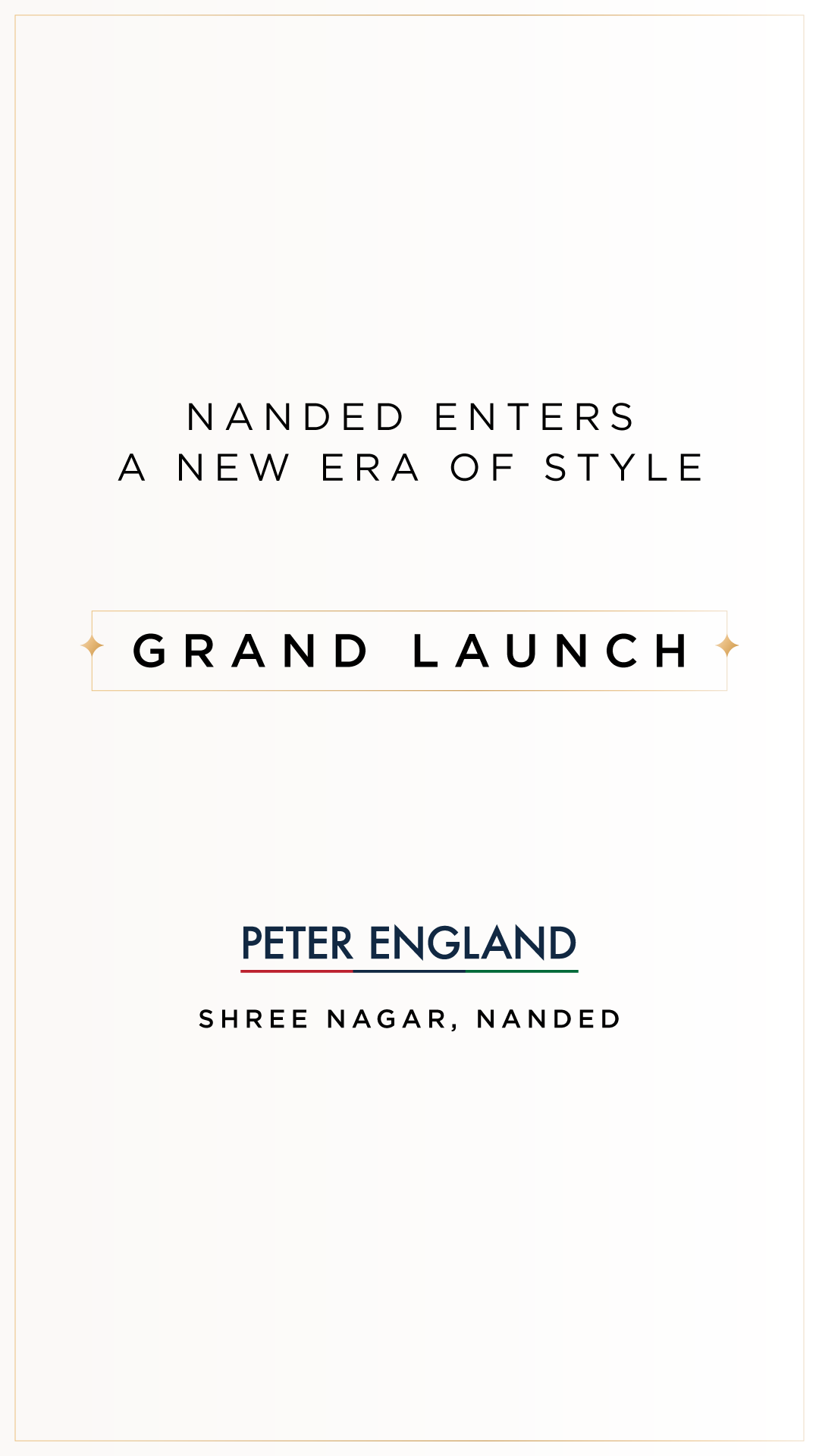Peter England Facebook ad: We're now in your city.