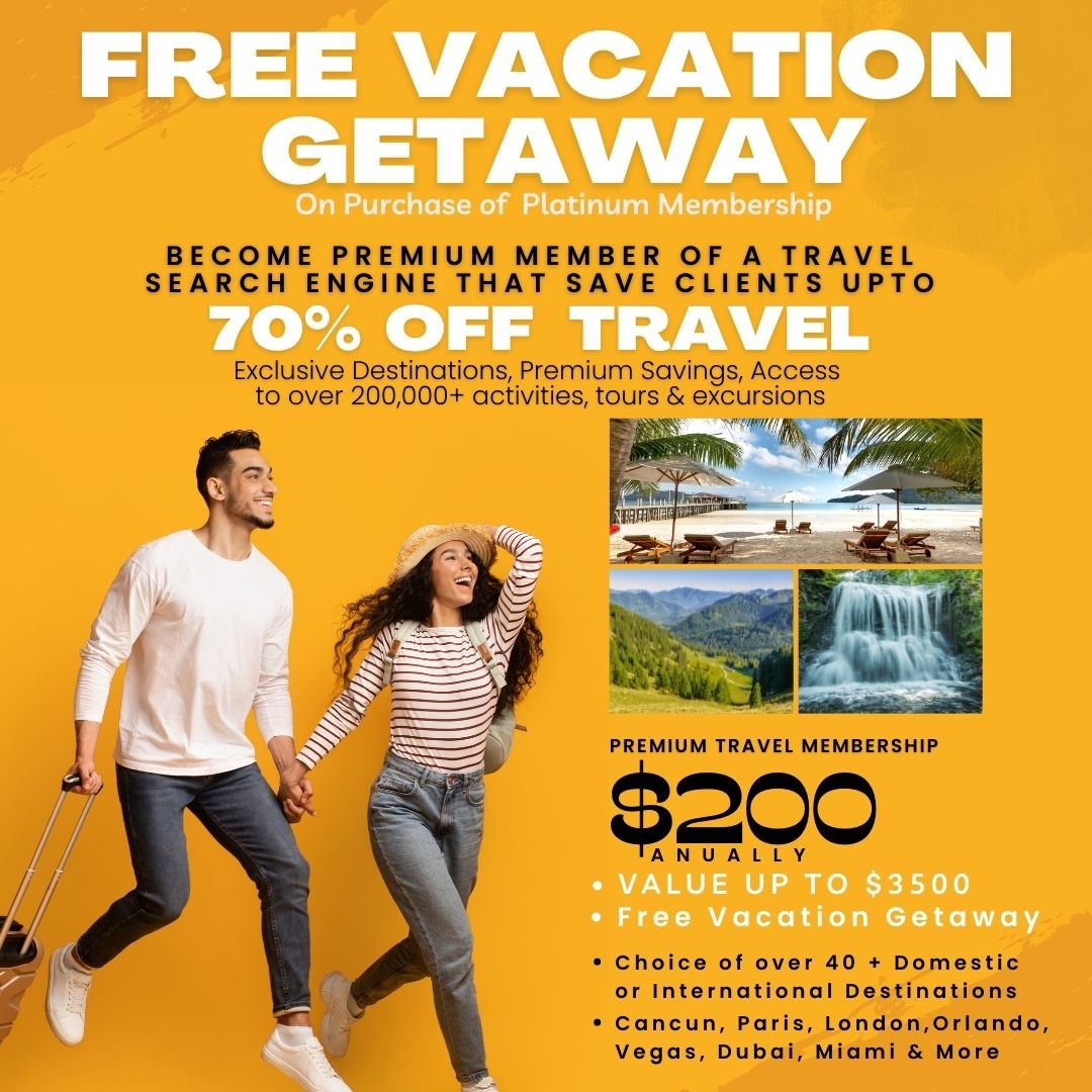 Crazy & Fearless Luxury Lifestyle Brand Facebook ad: Travel Membership site that saves up to 70% off