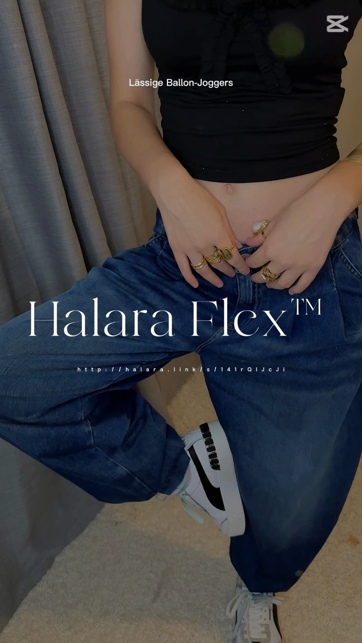 Halara Deutschland Facebook ad: Traumhaft bequeme Halara Flex Balloon-Joggers Jeans für…