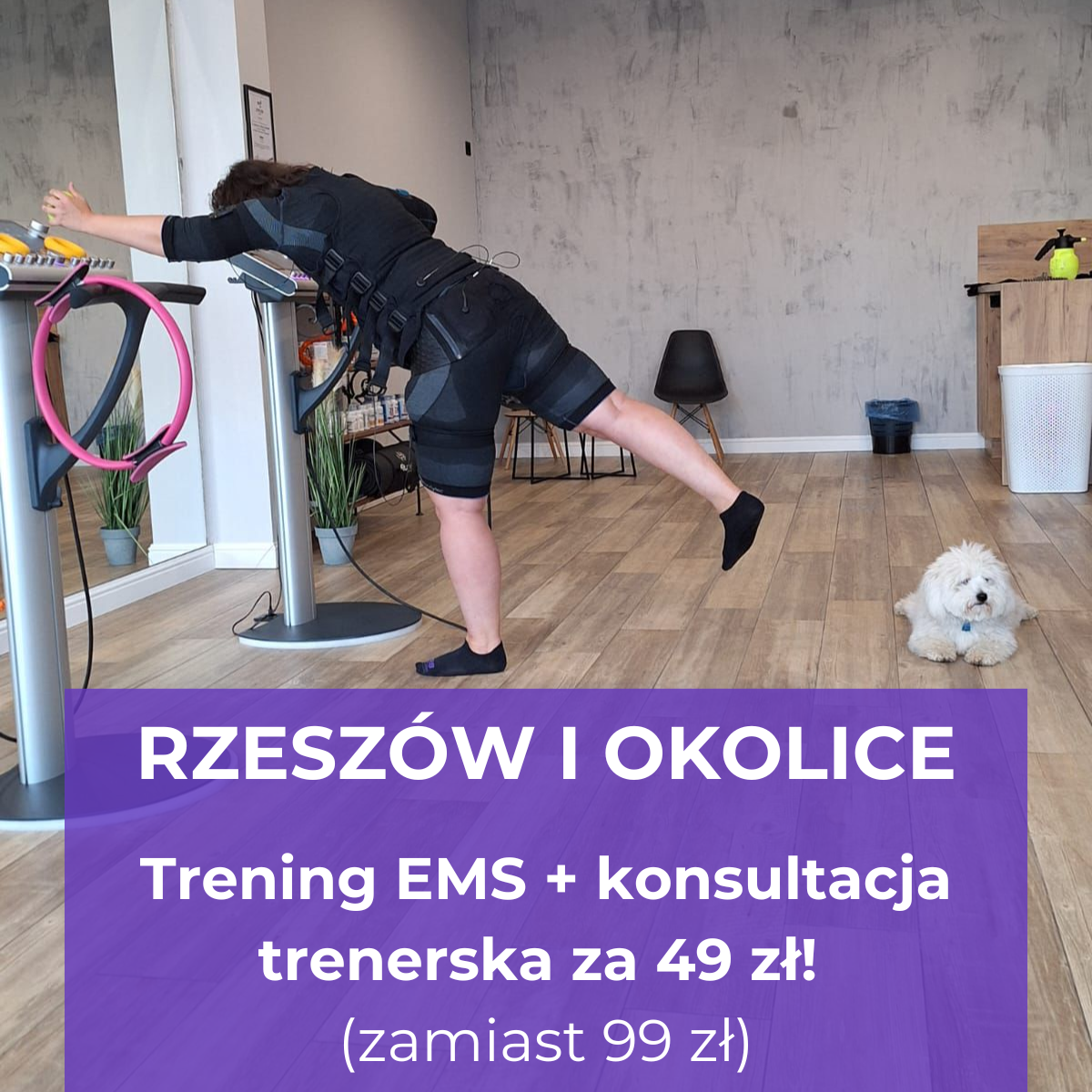 2B Studio Rzeszów - Trening EMS Facebook ad: Ćwiczysz i nie widzisz efektów? Sprawdź EMS za 49 zł