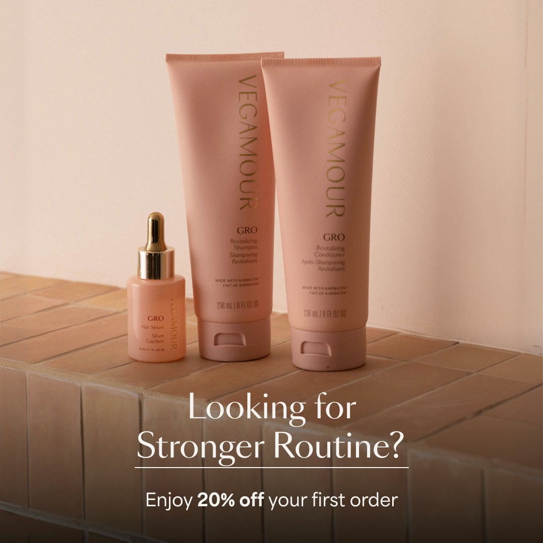 Vegamour Facebook ad: Hair care that works with your life
