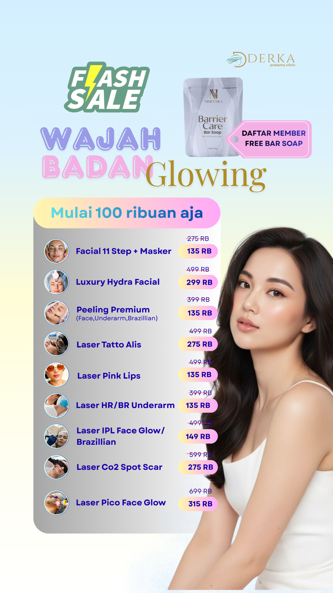 Derka Clinic Jakarta Facebook ad