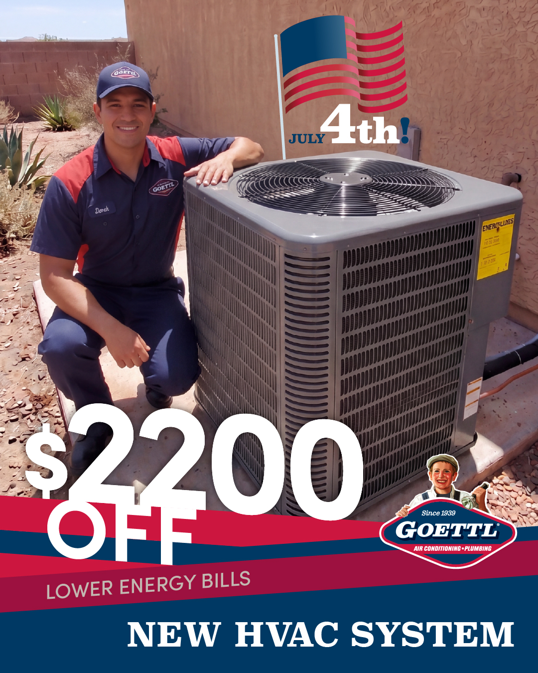 Goettl Air Conditioning & Plumbing Facebook ad