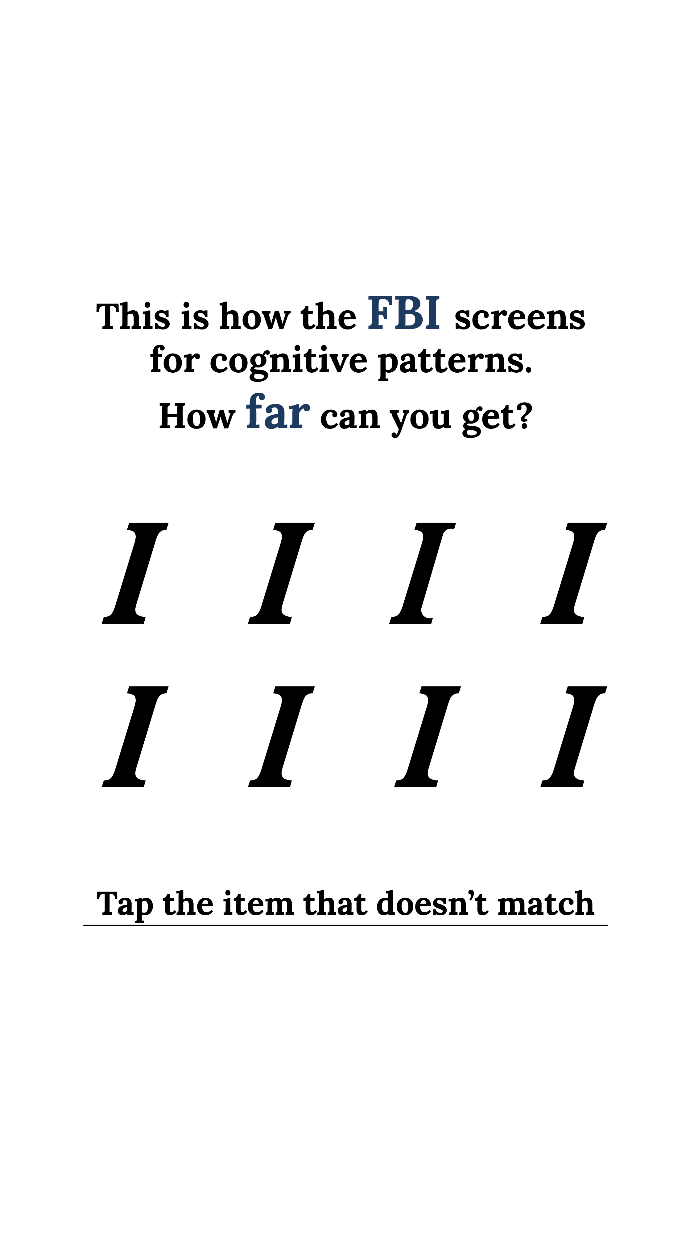 Personality Type Facebook ad