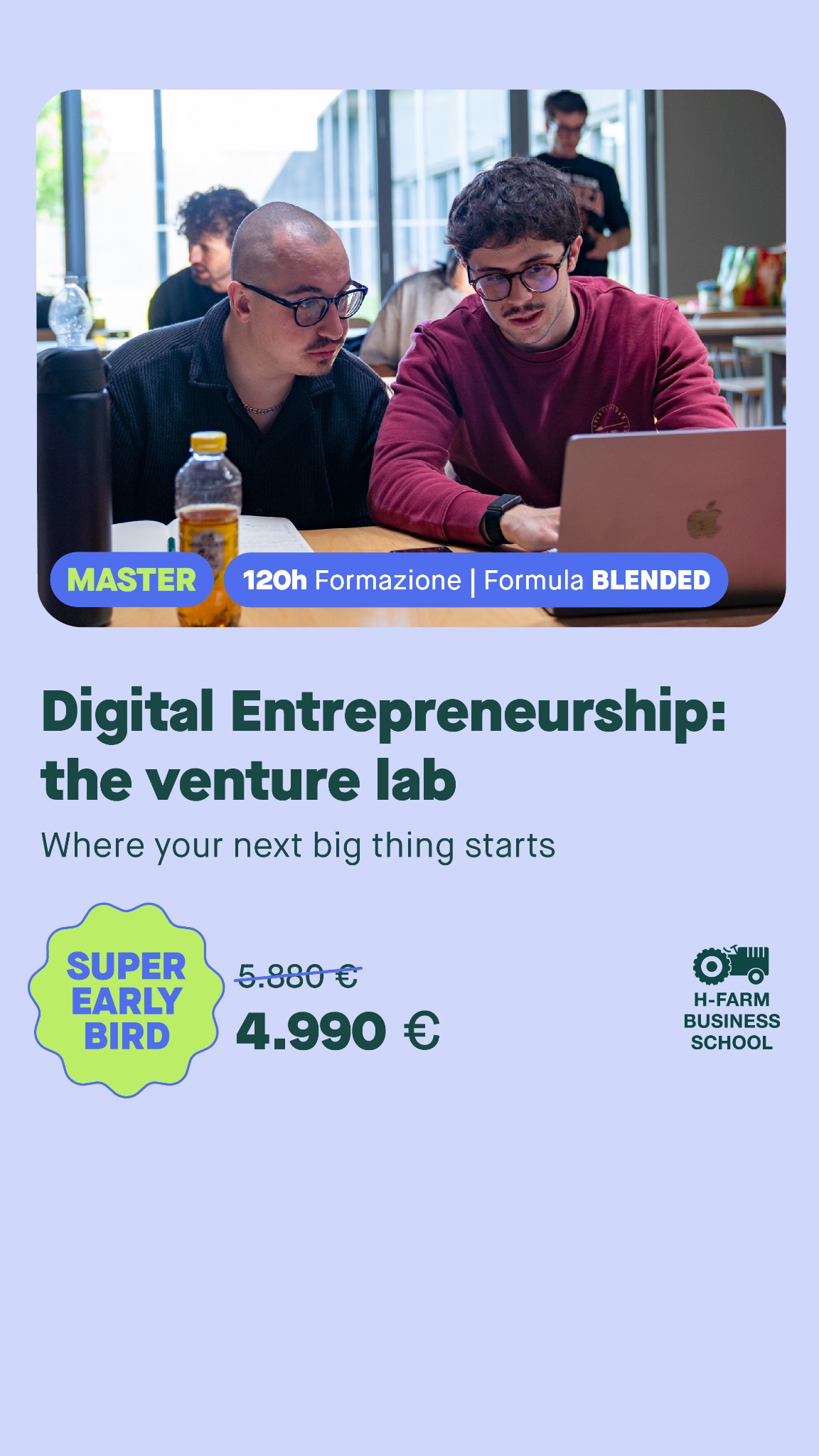 H-FARM Business School Facebook ad