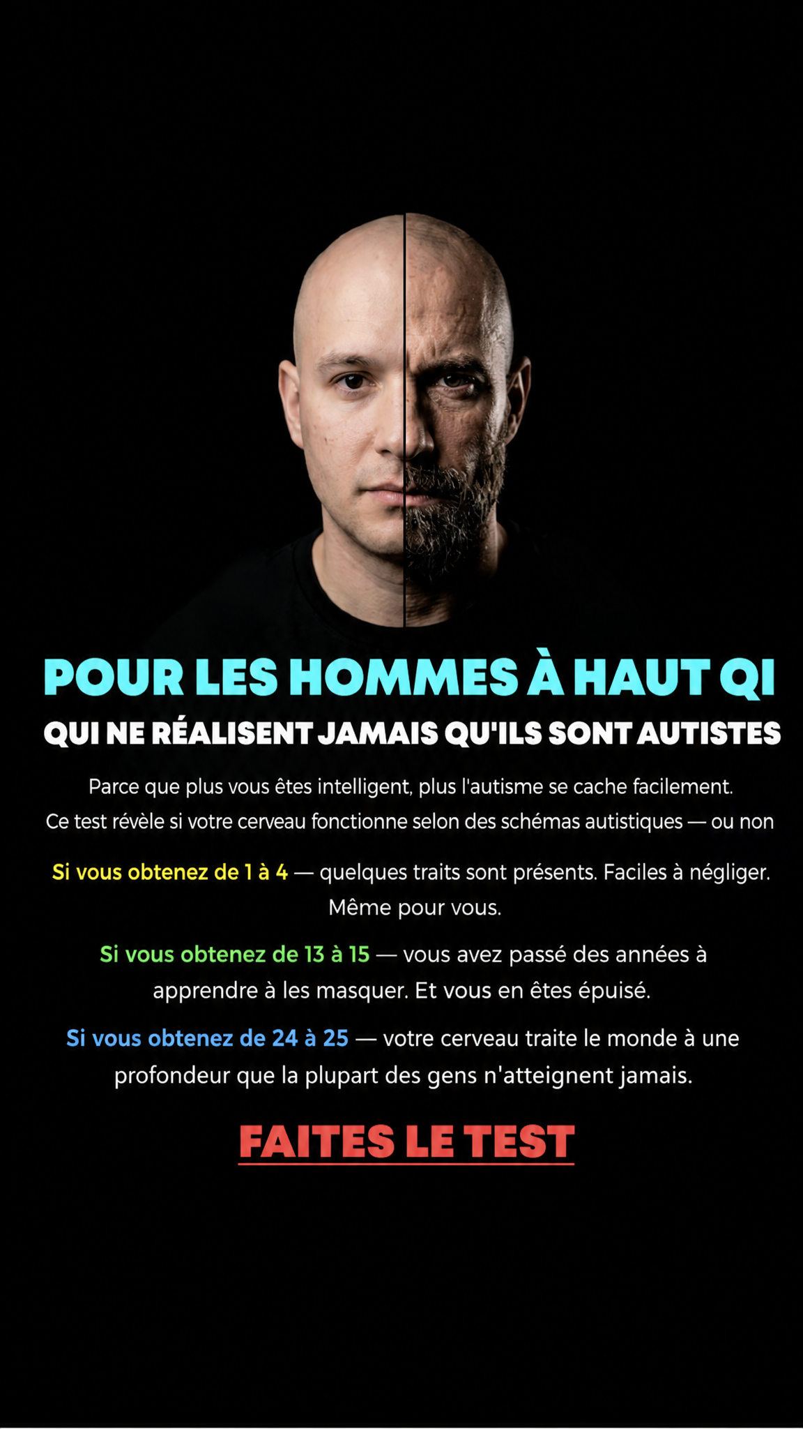 Free International IQ Test Facebook ad