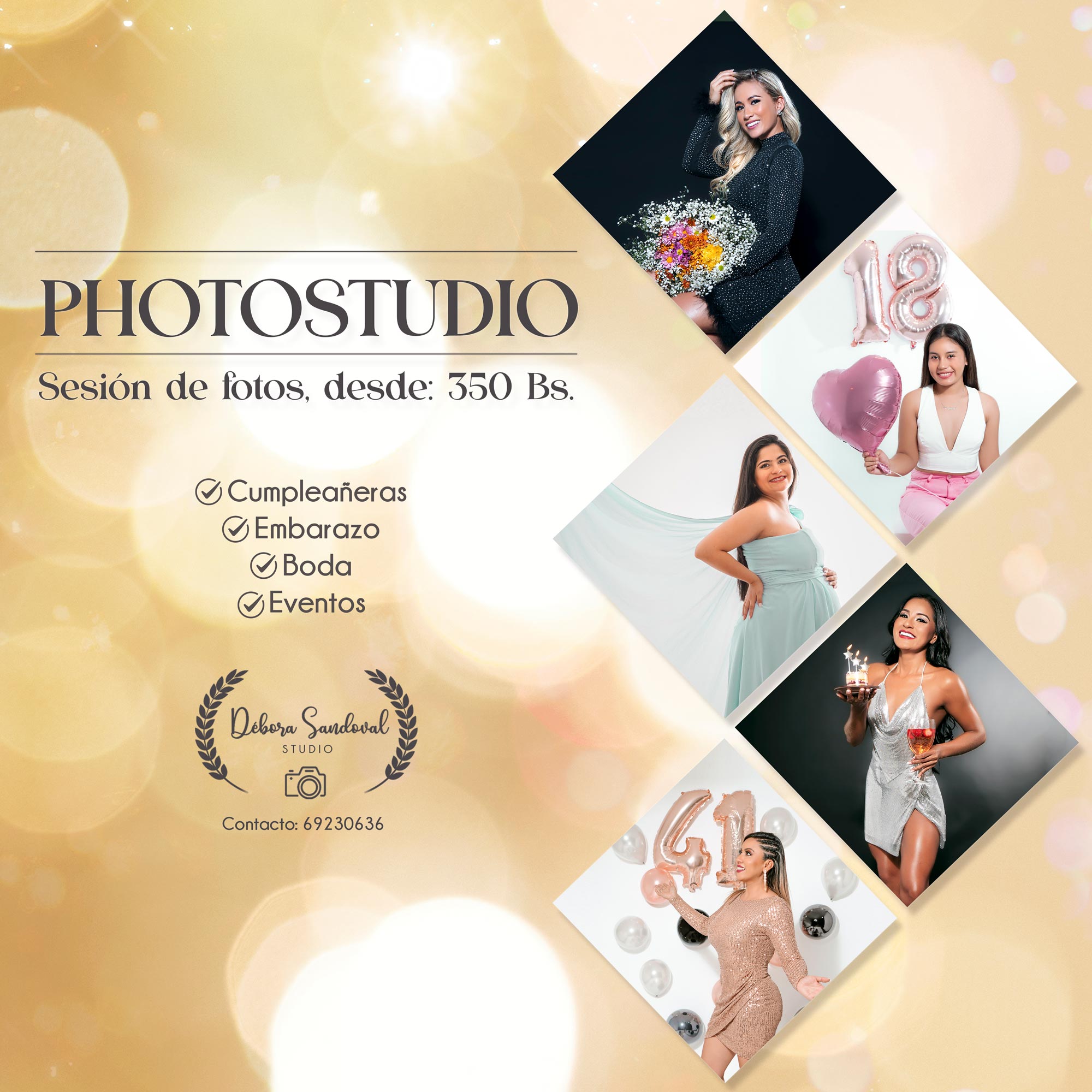 Débora Sandoval Studio Facebook ad: ¡Agenda tu Sesión!