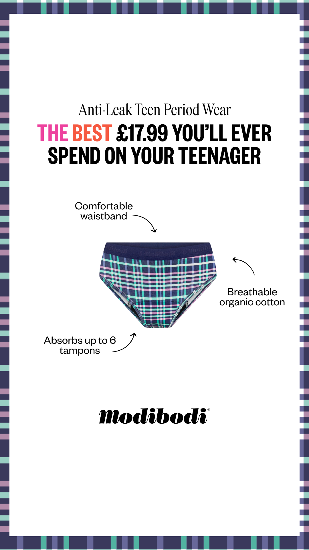 Modibodi Teen Facebook ad