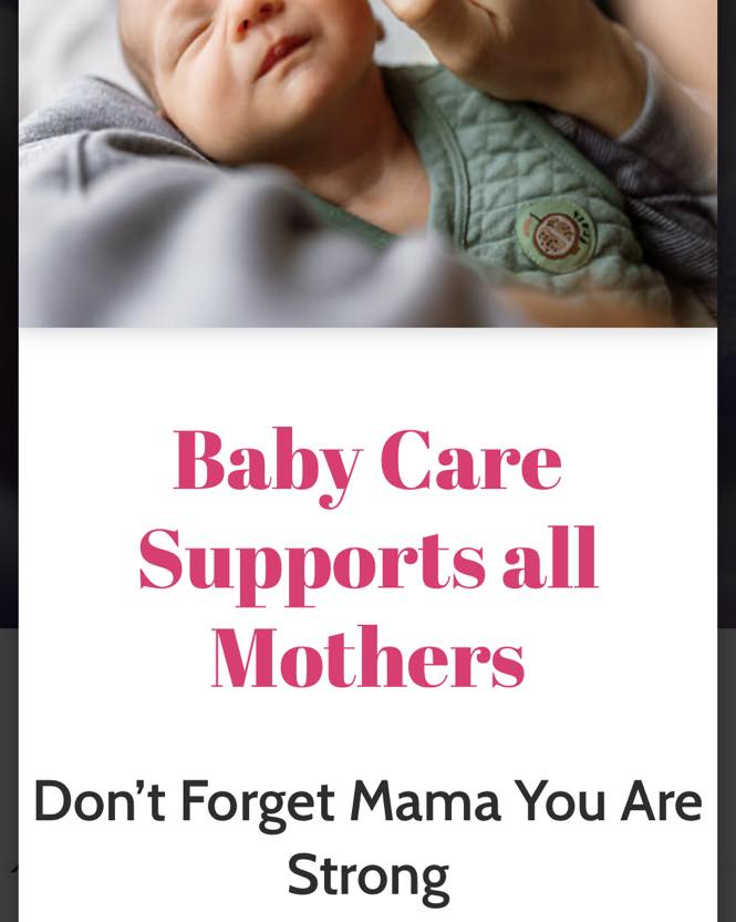 Baby Care Facebook ad: BABY CARE, MATERNITY HUB
