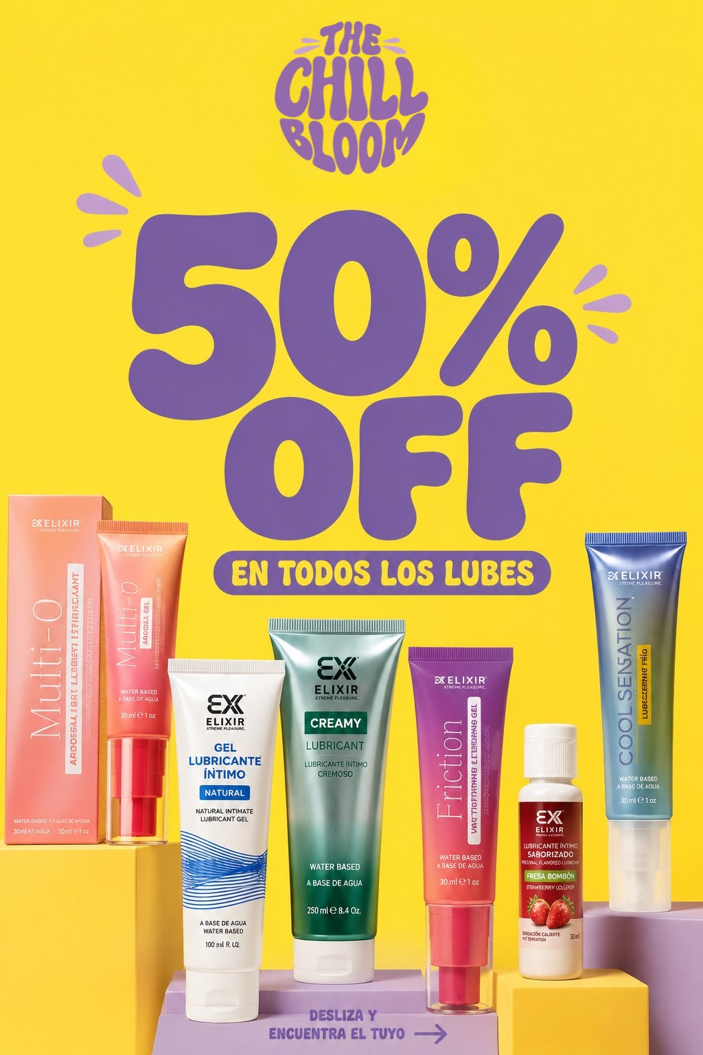 The Chill Bloom Facebook ad: Aprovecha nuestra promo hasta agotar stock