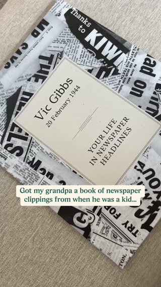 Wonderbly Facebook ad: Their life in newspaper headlines