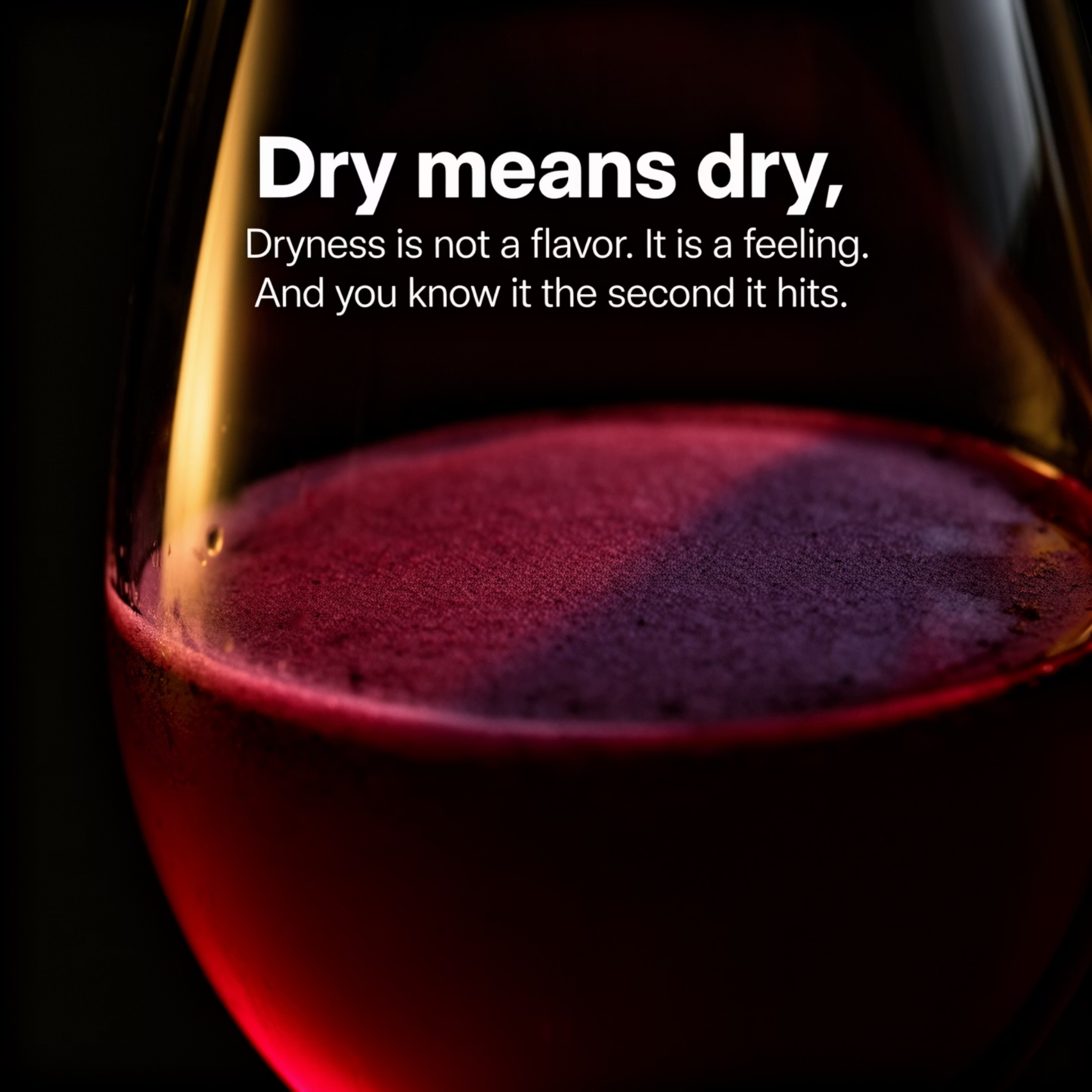 YOURS Non-Alcoholic Wine Facebook ad: Stop scrolling if you suffer from thin, sweet NA red