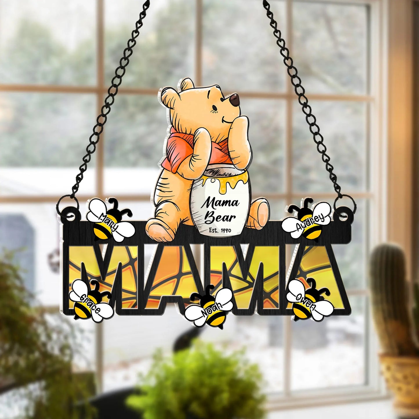 I Love Family Facebook ad: Mama Honey Bear Winnie The Pooh - Personalized Gift For…