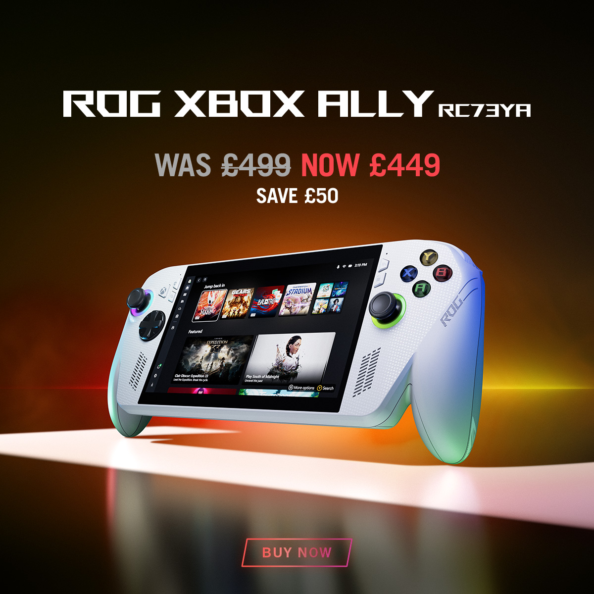 ASUS Republic of Gamers Facebook ad: ROG 20th Anniversary Gift