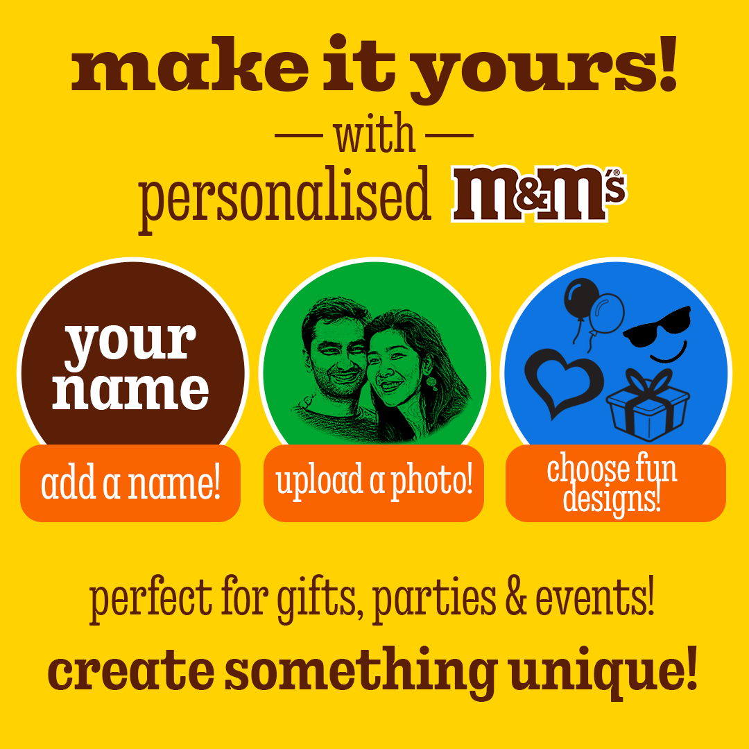 M&M'S UK Facebook ad: Make it yours with M&M'S!