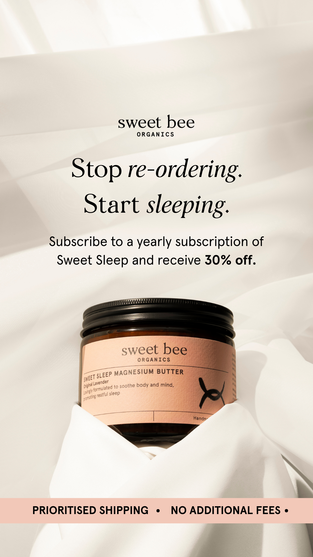 Sweet Bee Organics Facebook ad