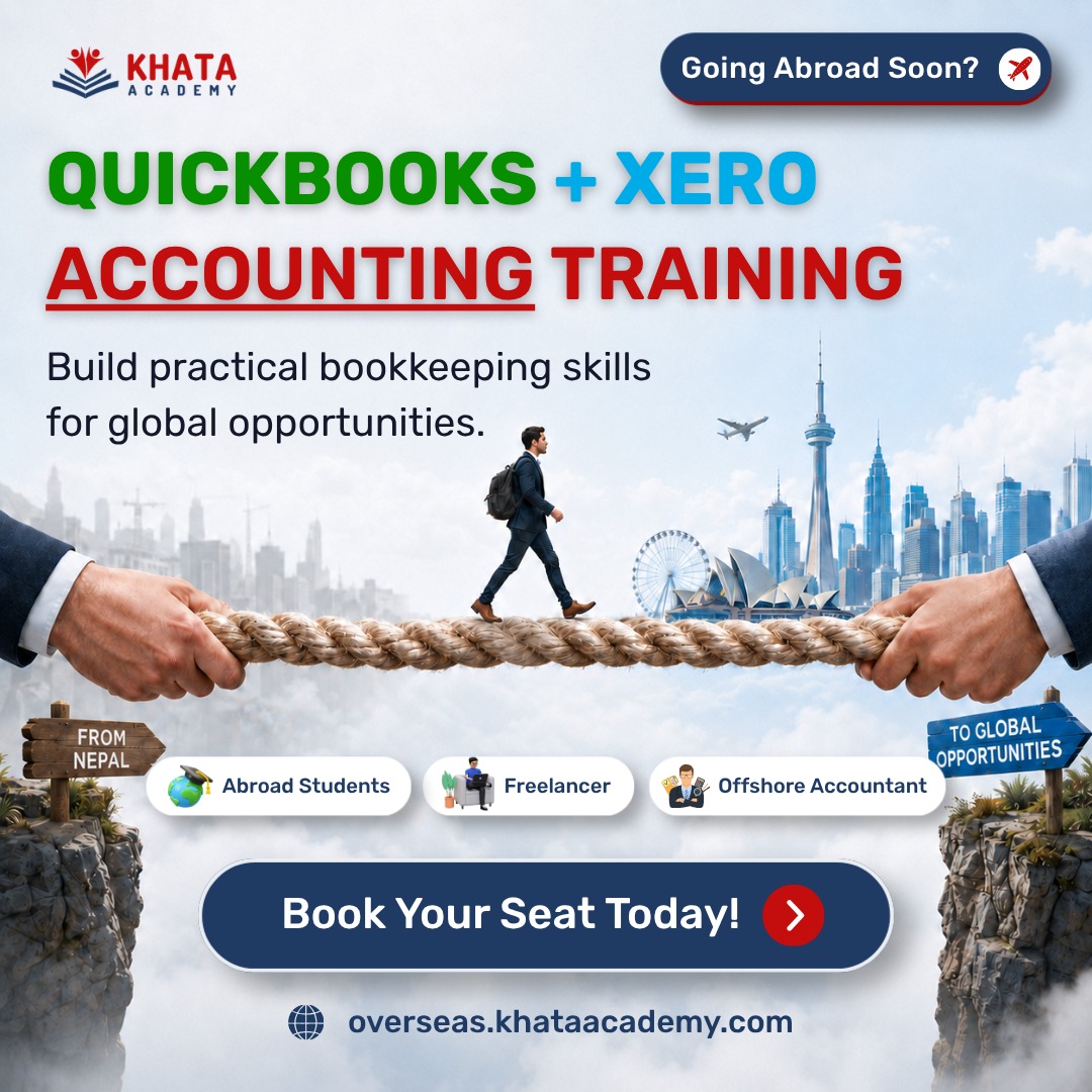 Khata Academy Overseas Facebook ad: Start Learning QuickBooks & XERO Today!