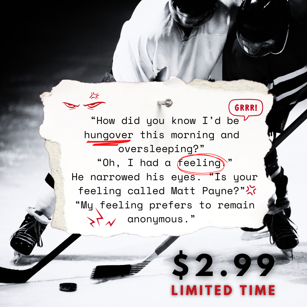 Sierra Lewis Books Facebook ad: Enemies-to-Lovers Hockey Romance