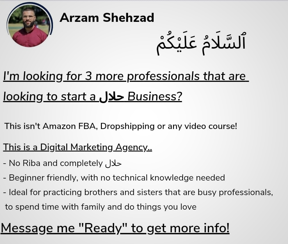 Seara Consulting Facebook ad: Message me Ready for more info!