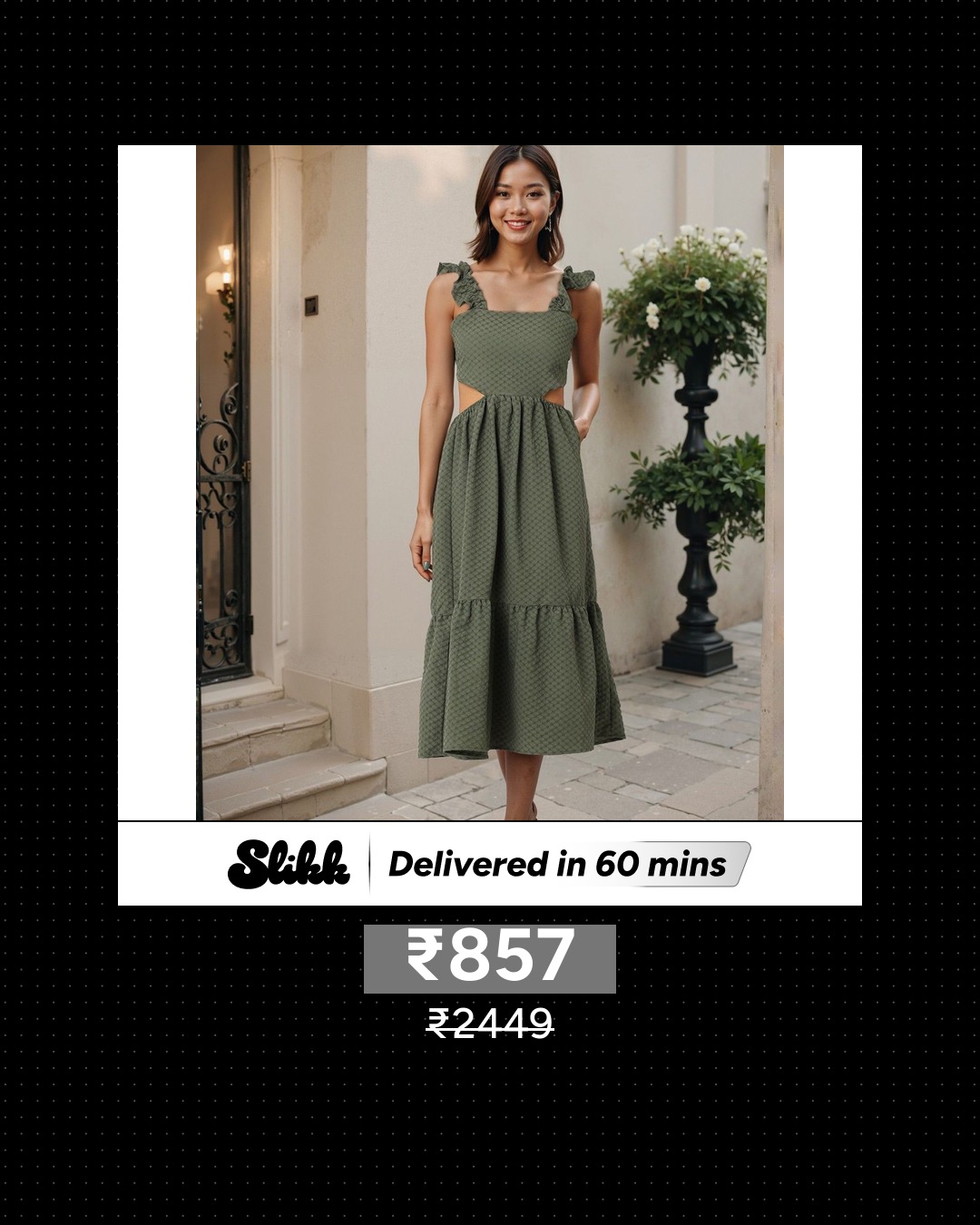 Slikk: Fashion in 60 Mins Facebook ad