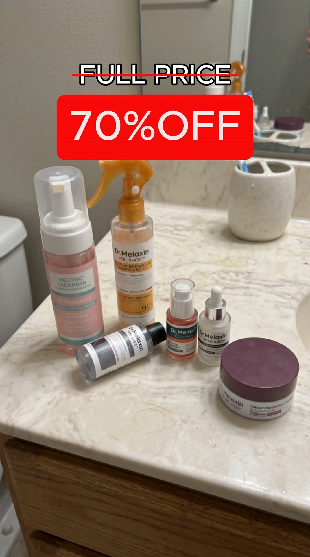 Dr.Melaxin US.official Facebook ad: One Routine. Radiant Skin, Face to Body.