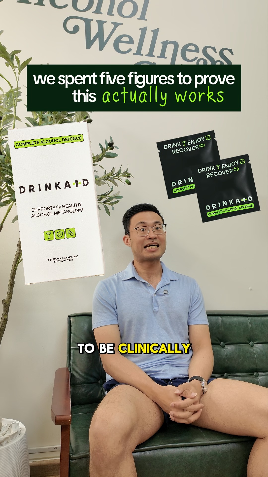 DrinkAid Facebook ad: we were the first anti-hangover supplement in singapore.