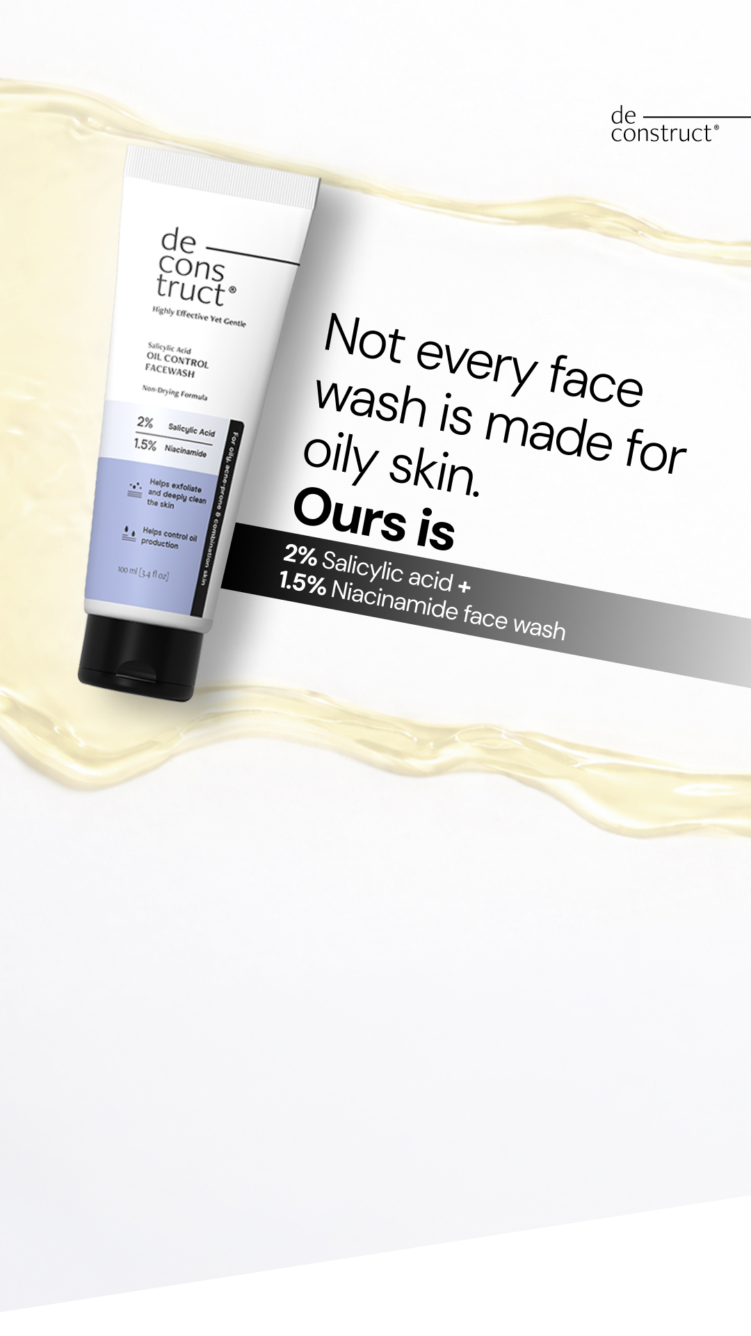 Deconstruct Skincare Facebook ad