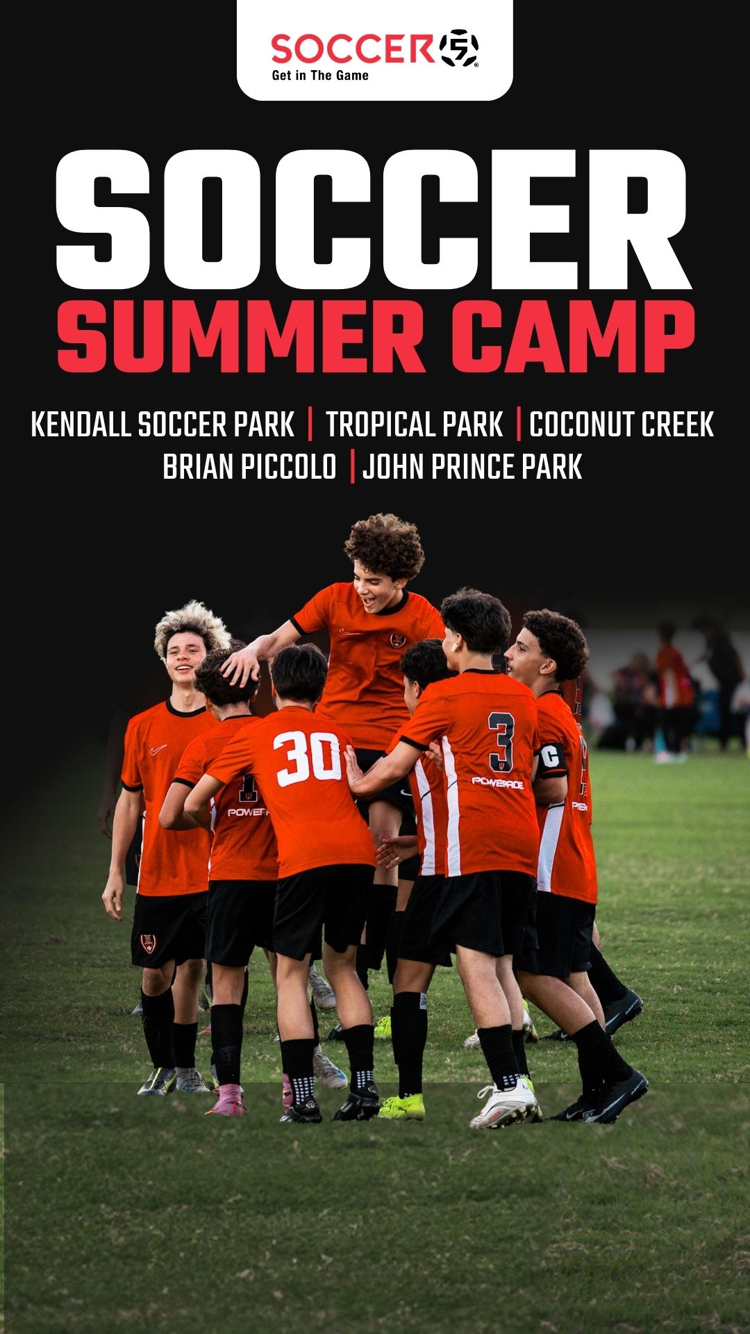Soccer 5 Academy Facebook ad from May 21, 2026