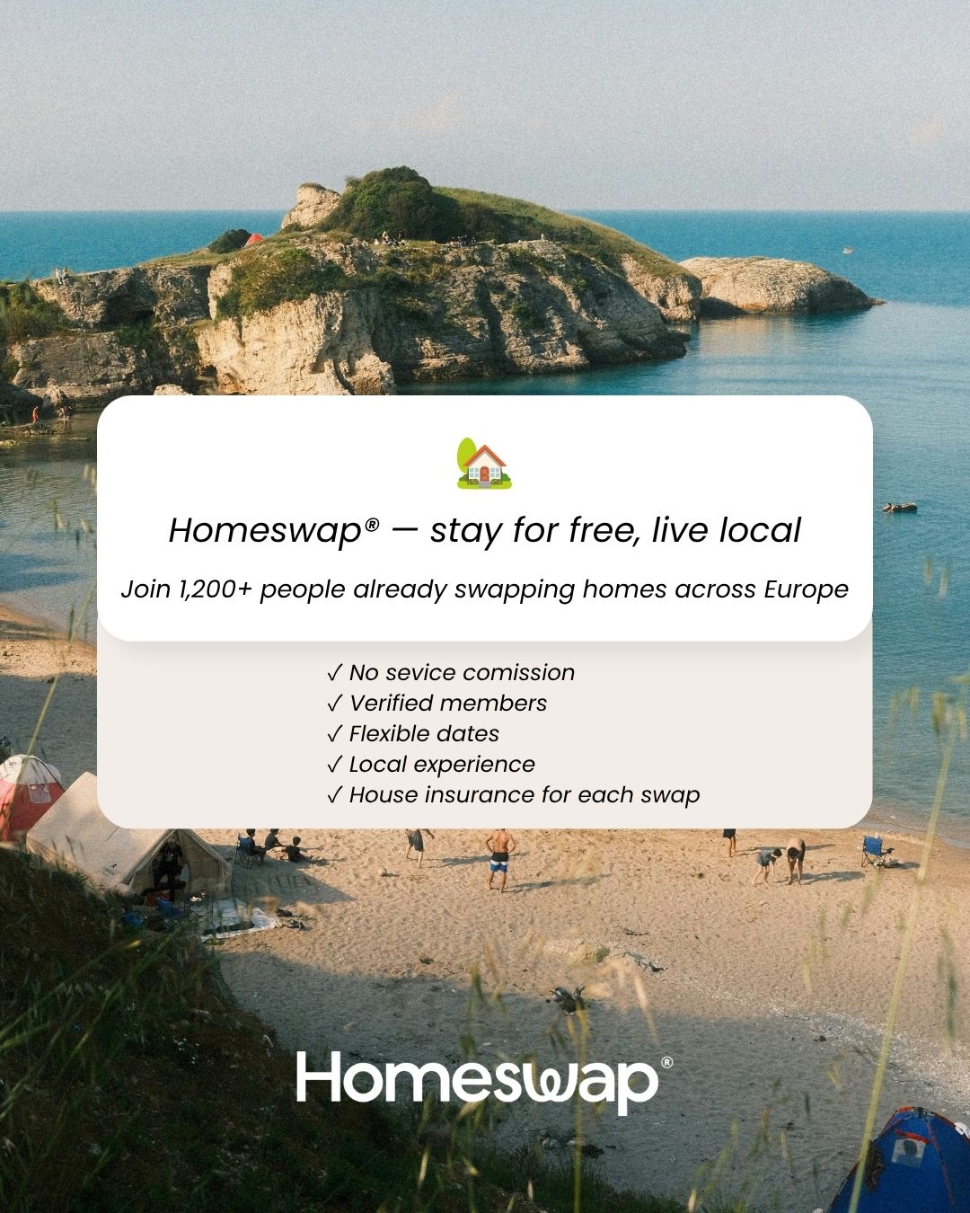 Homeswap Facebook ad