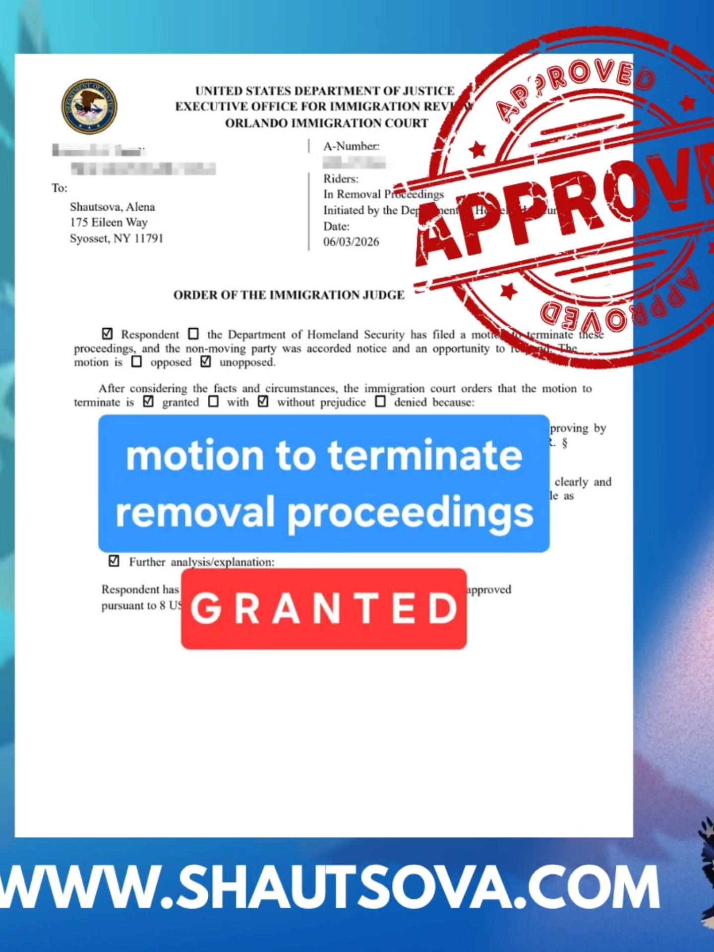 New York Immigration Lawyer Facebook ad: Top Deportation Lawyer