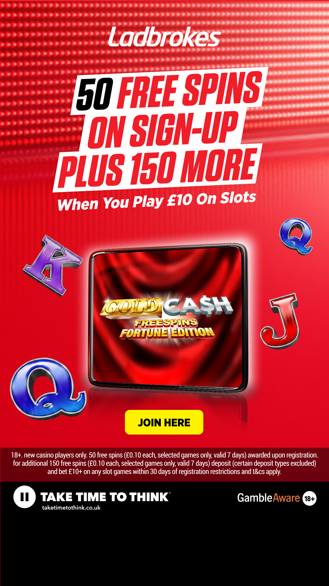 Ladbrokes Facebook ad