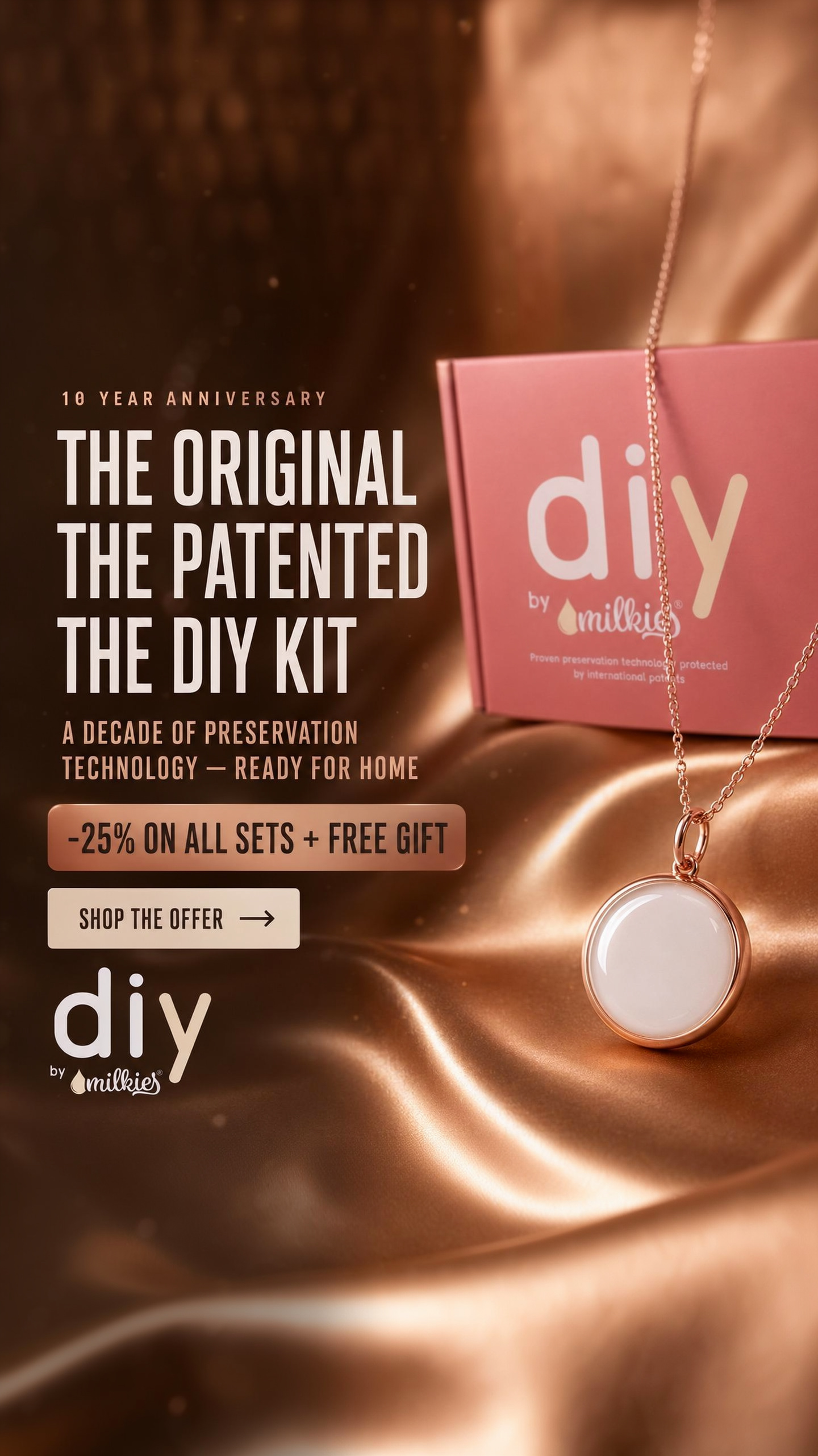 DIY by Milkies Breast Milk Jewellery Kit Facebook ad