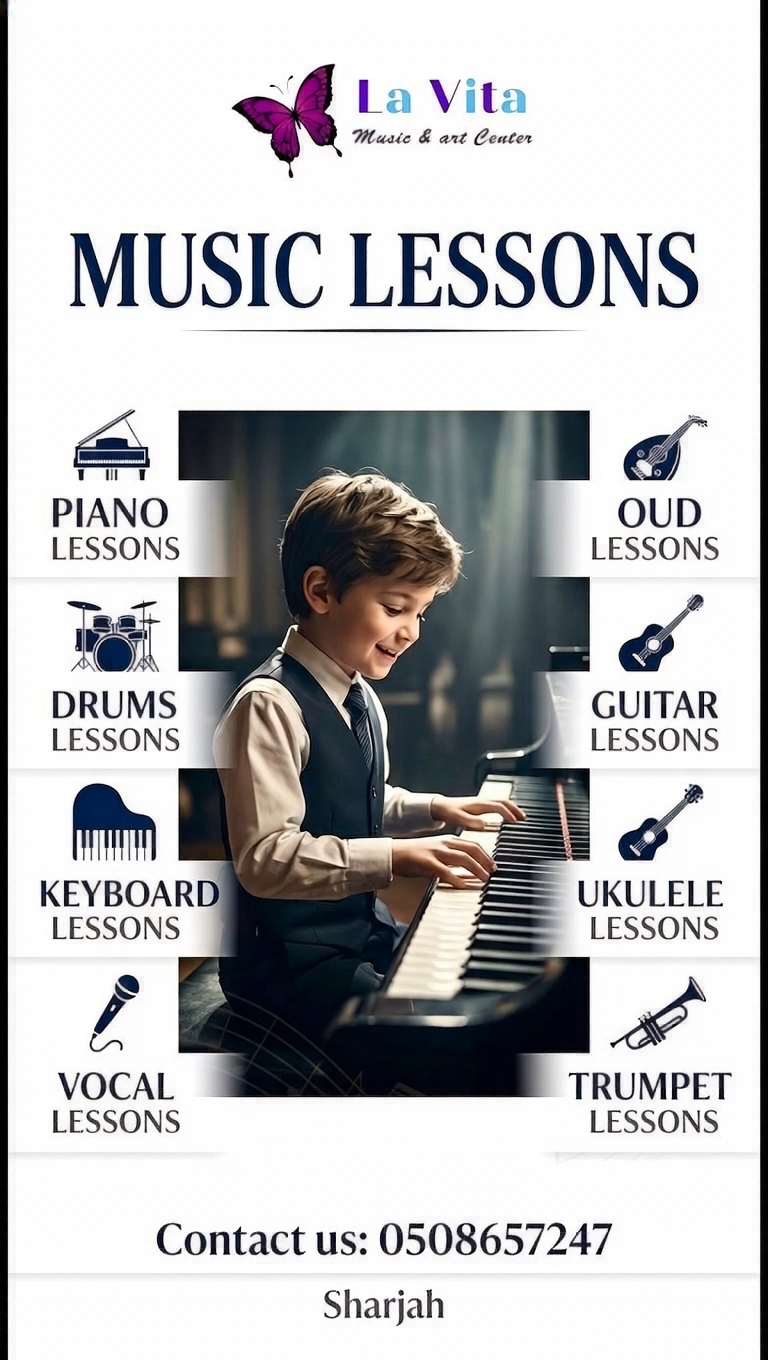 Lavita Music And Art Center Facebook ad: Book your free Assessment