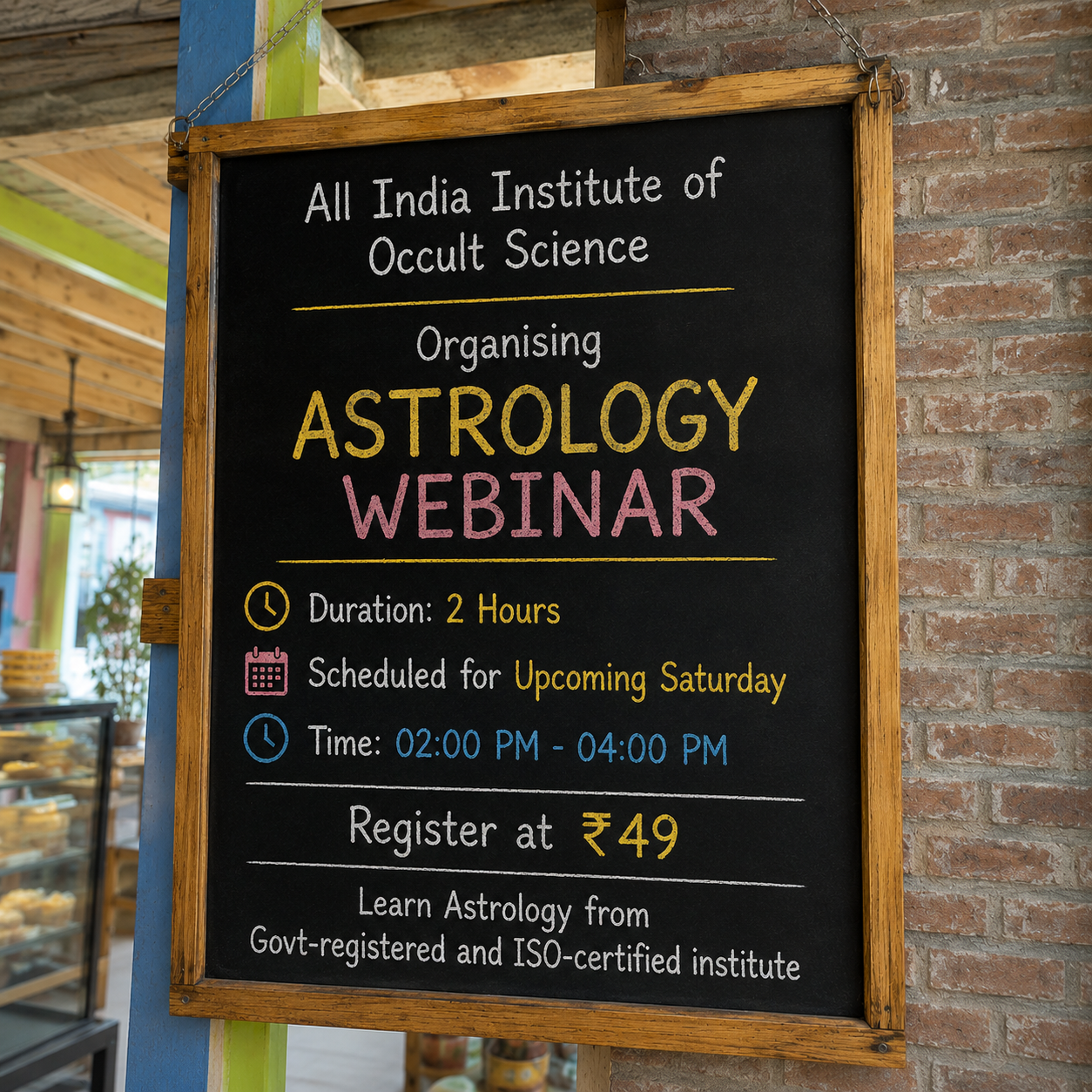 All India Institute of Occult Science Facebook ad: Register at ₹49