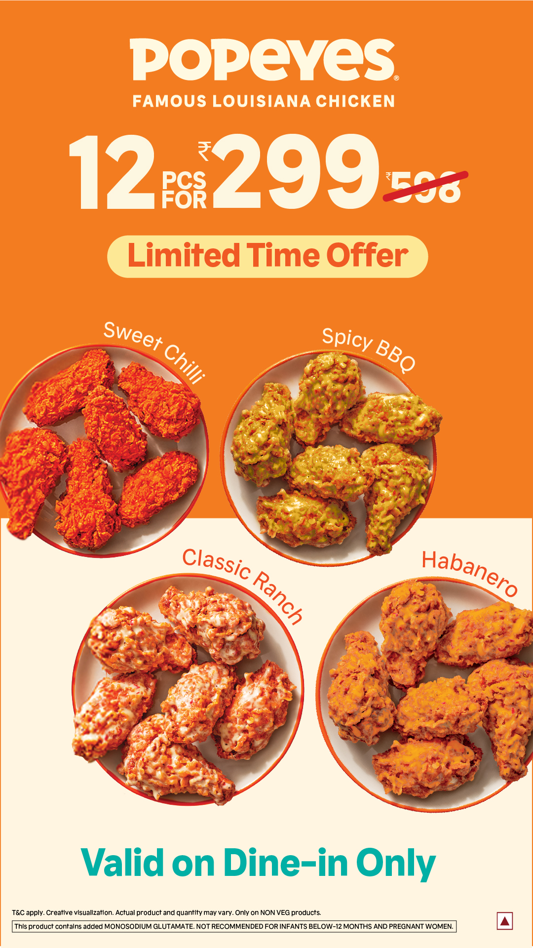 Popeyes India Facebook ad