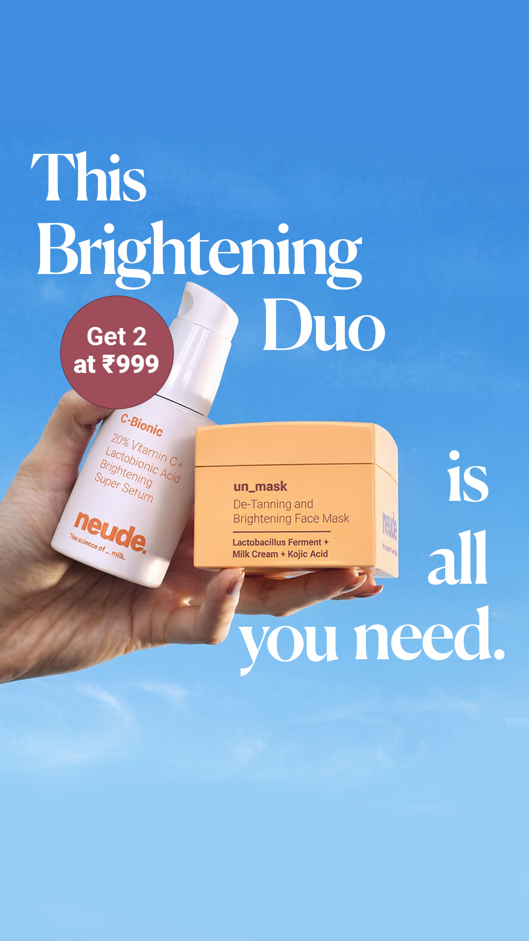 Neude Skin Facebook ad