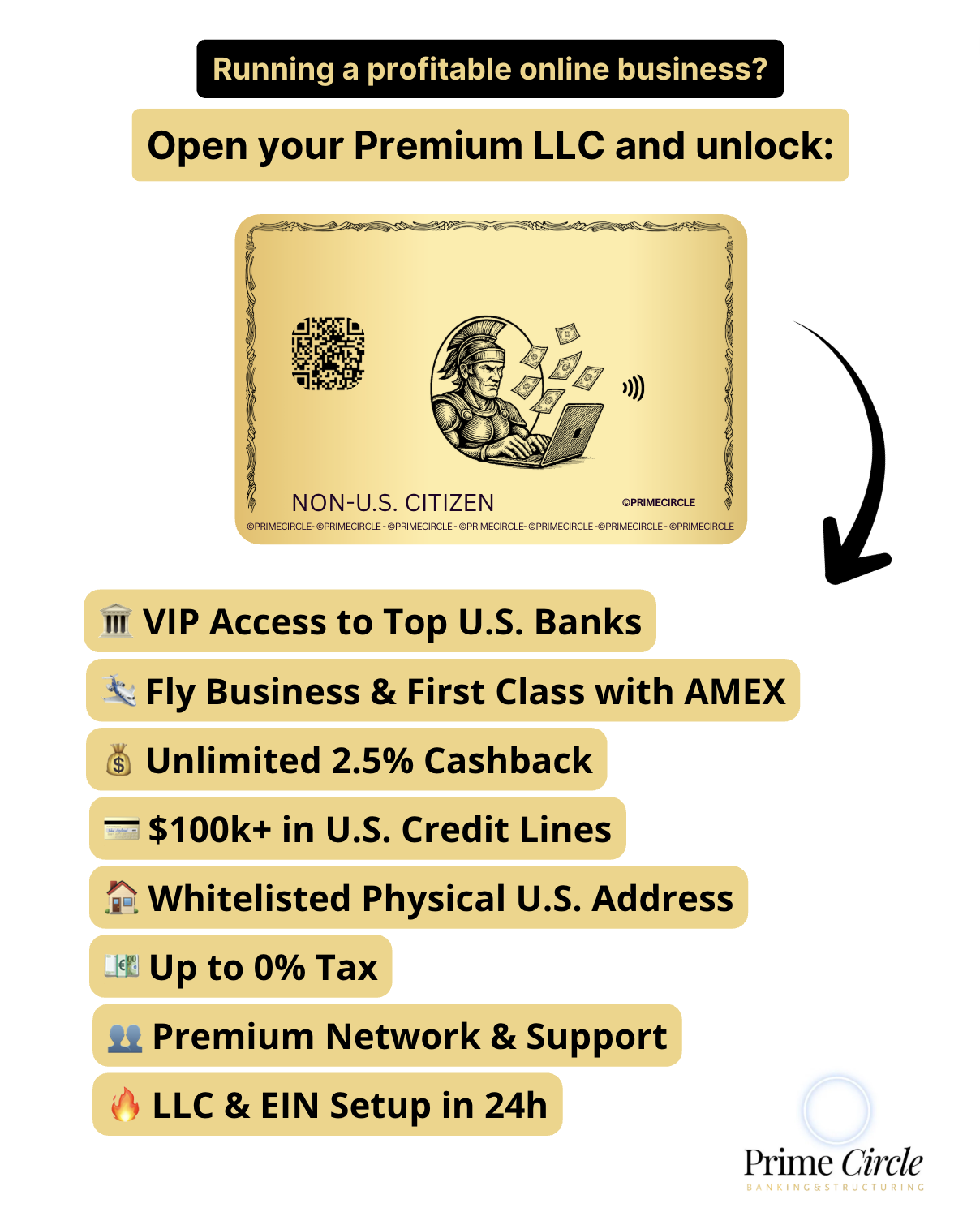 Prime Circle - Banking & Structuring Facebook ad