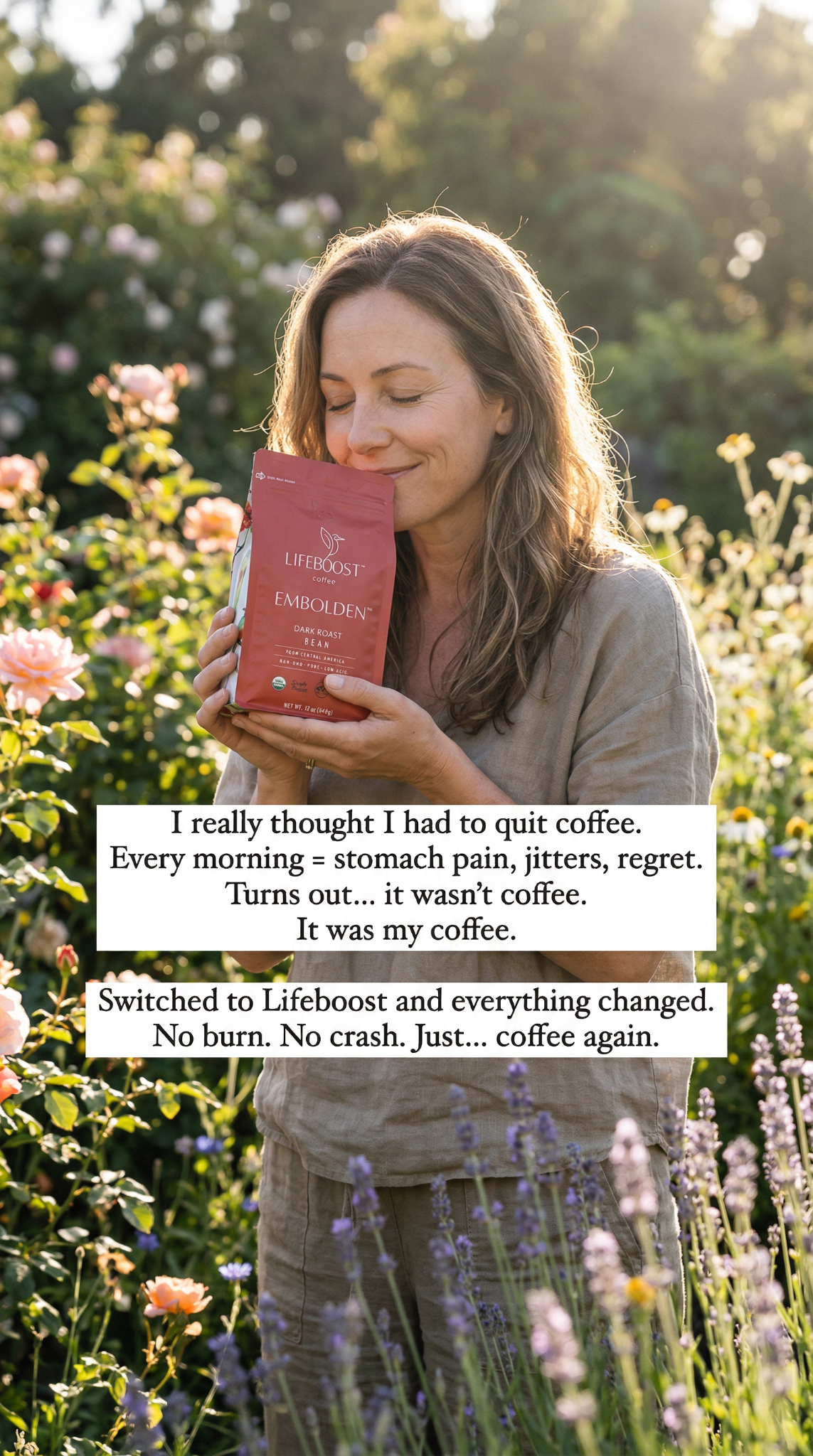 Lifeboost Coffee Facebook ad