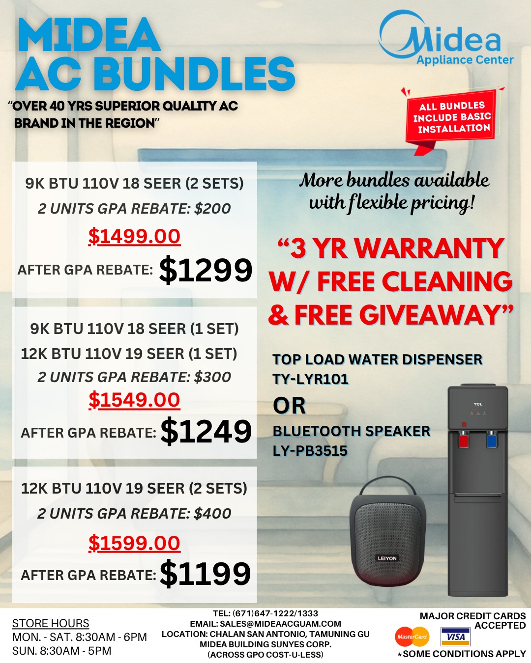 Midea Appliance Center Facebook ad: COOL DEALS ARE HERE!