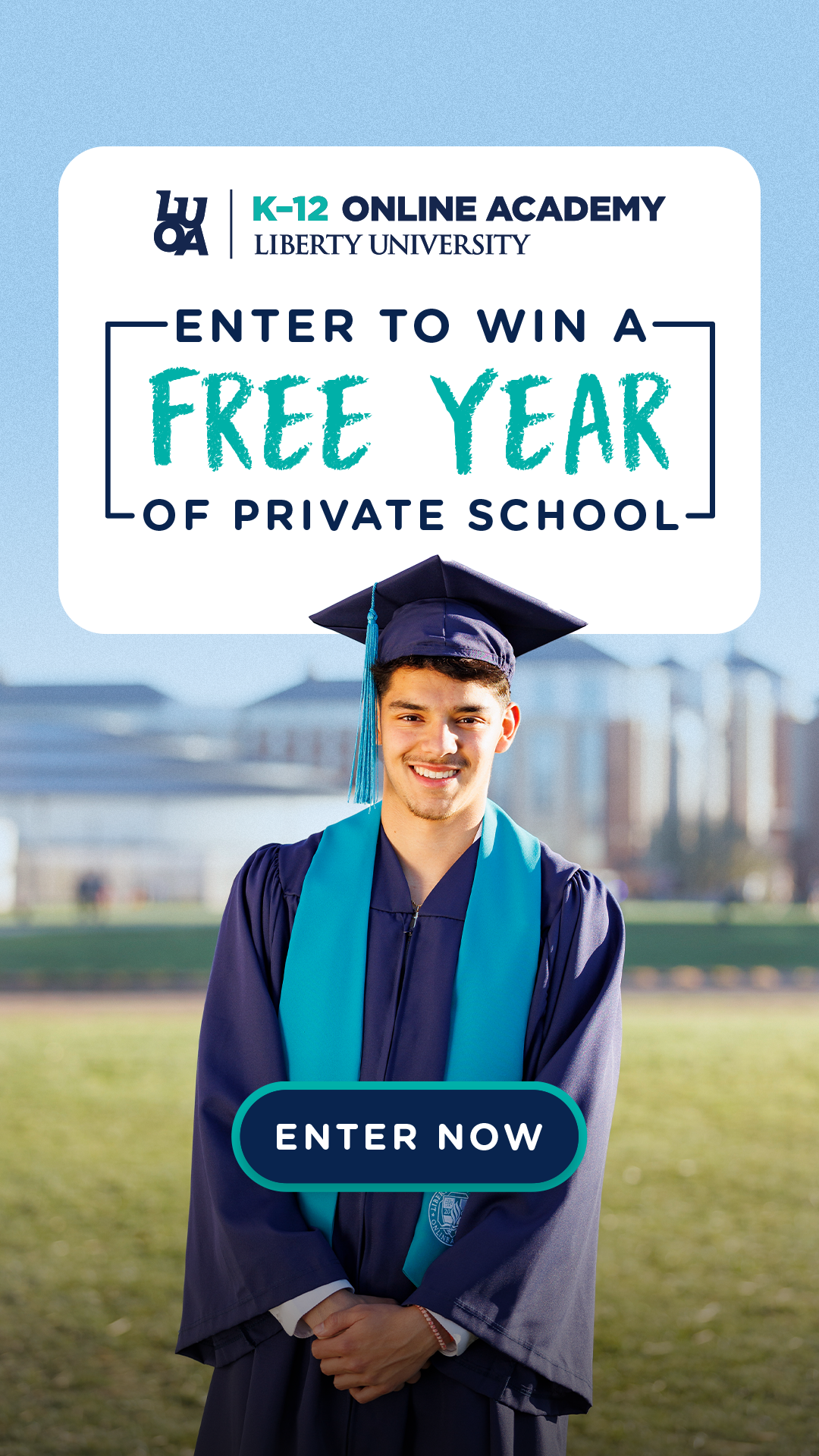 Liberty University Online Academy K-12 Facebook ad