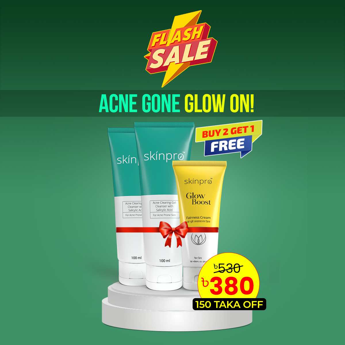 skinpro Facebook ad from Aug 31, 2025