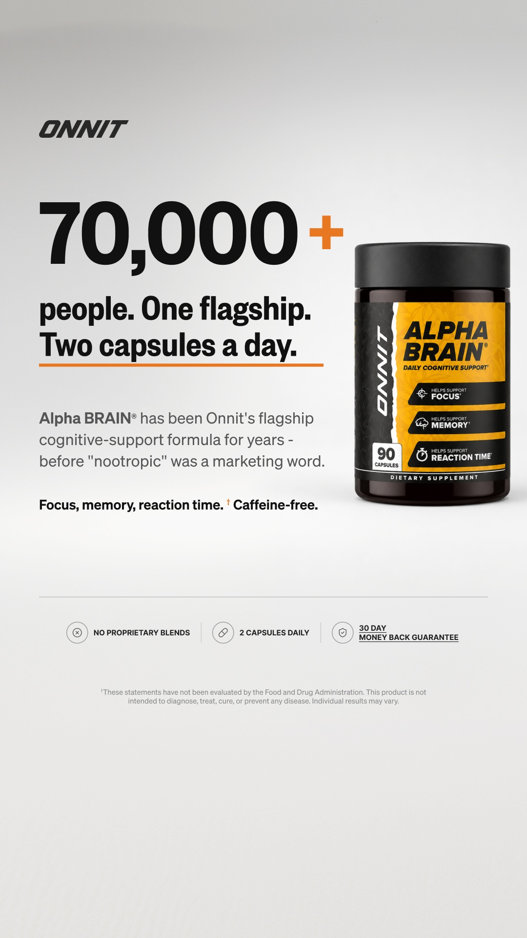 Onnit Facebook ad: Refine Your Flow State