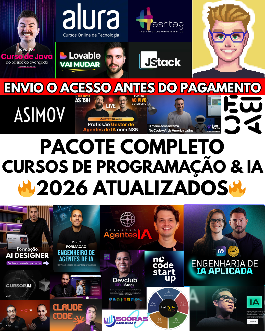 Robin Hood dos Cursos Facebook ad: Domine IA & Programação