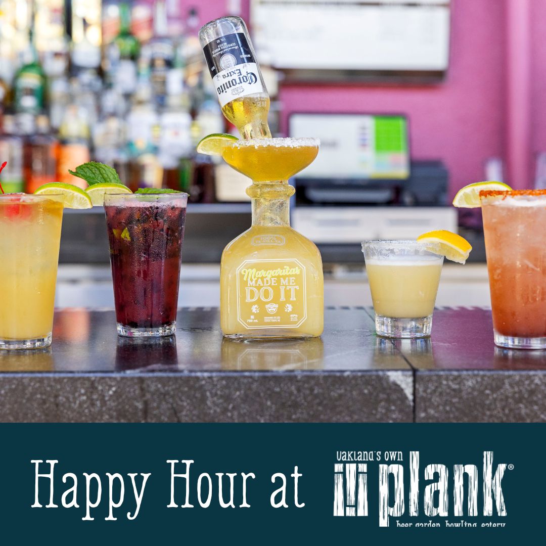 plank oakland Facebook ad: Cheers to daily deals!