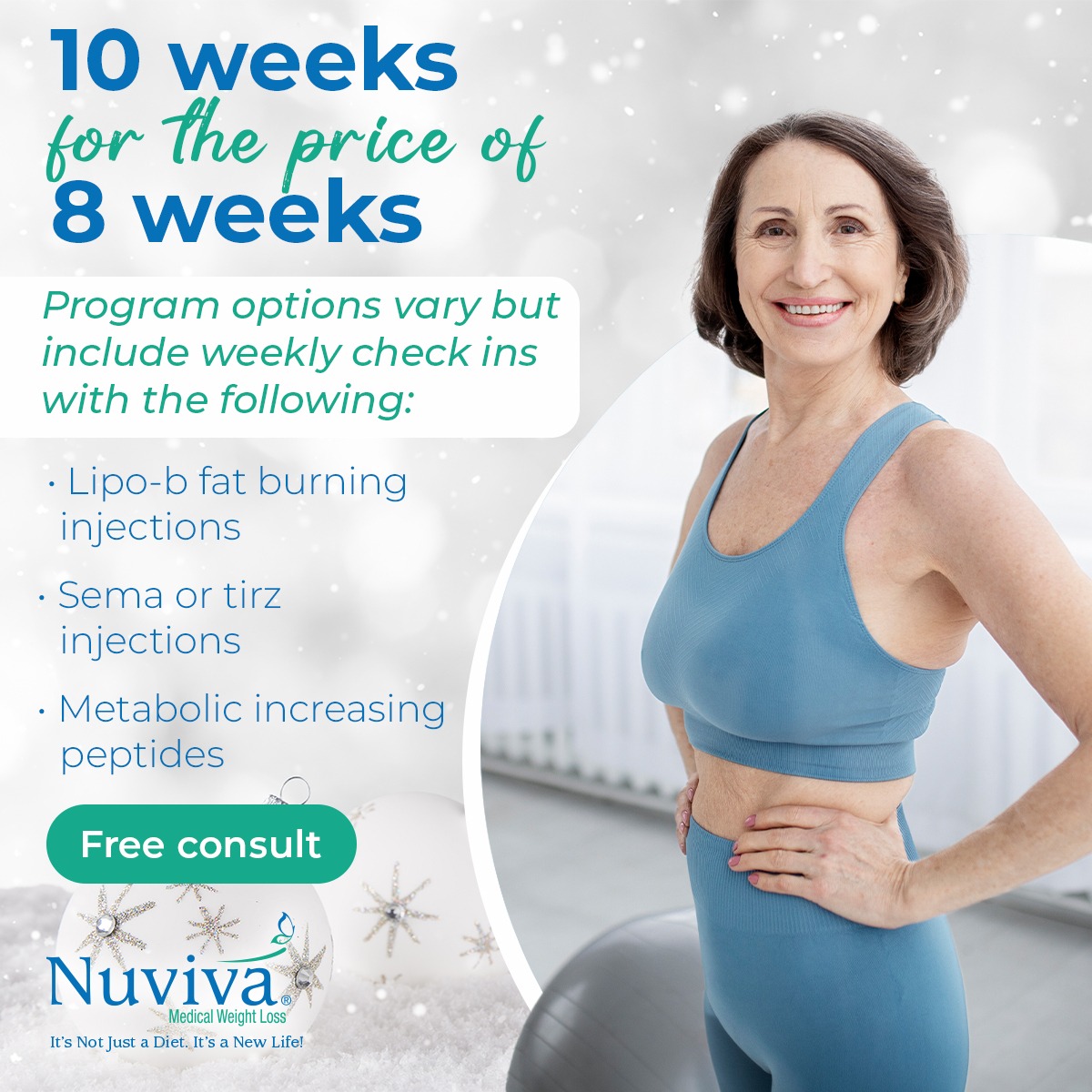 Nuviva Medical Weight Loss Melbourne Facebook ad: Transform Your Health-Holiday Savings Are Here!