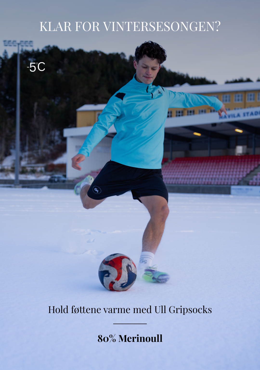 Gsperformance Facebook ad: Bestill Ull-Gripsocks her