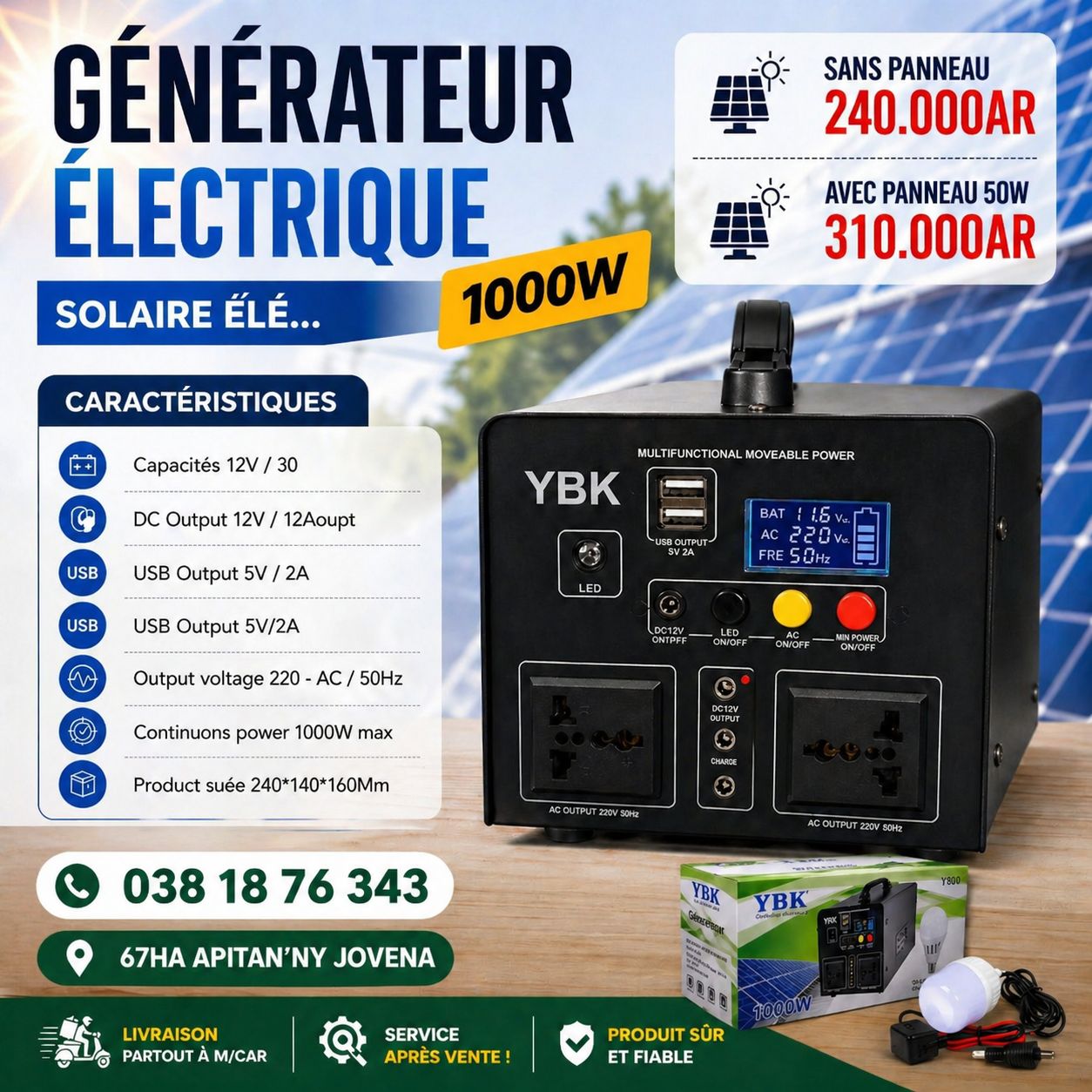 Mi finday Mada Facebook ad: GÉNÉRATEUR ÉLECTRIQUE