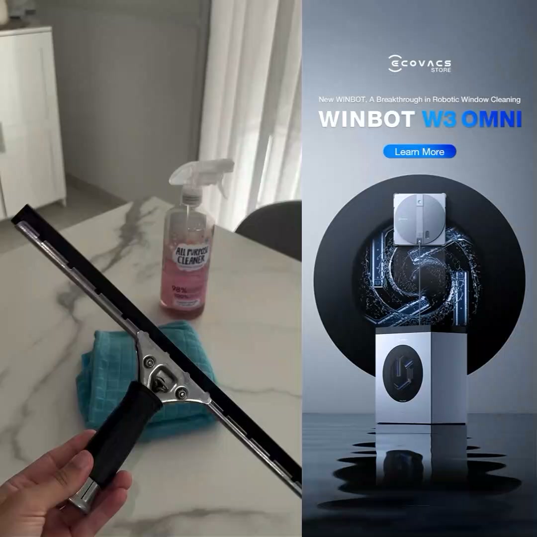 ECOVACS ROBOTICS Facebook ad: ECOVACS WINBOT W3 OMNI Window Robot