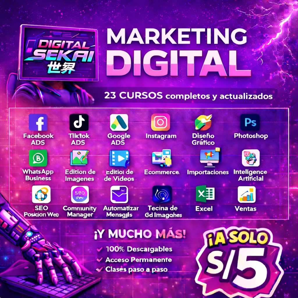 Digital Sekai 世界 Facebook ad: ¿Aún no generas ingresos por internet?